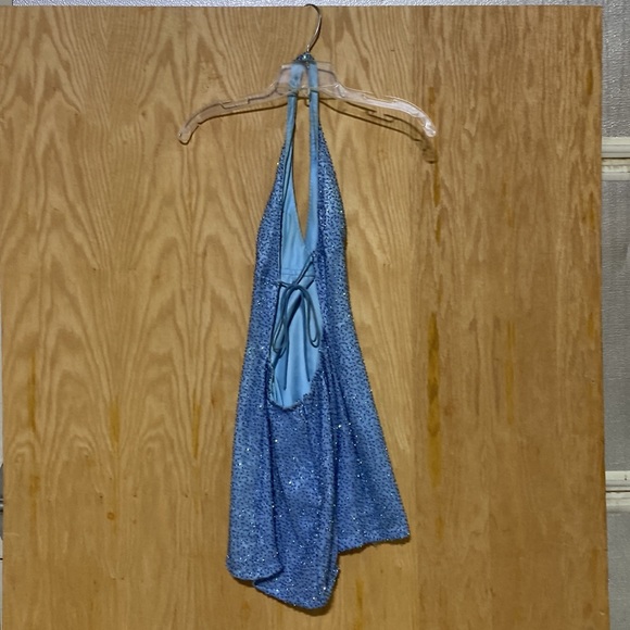 Blue sequined mini. - Picture 2 of 2